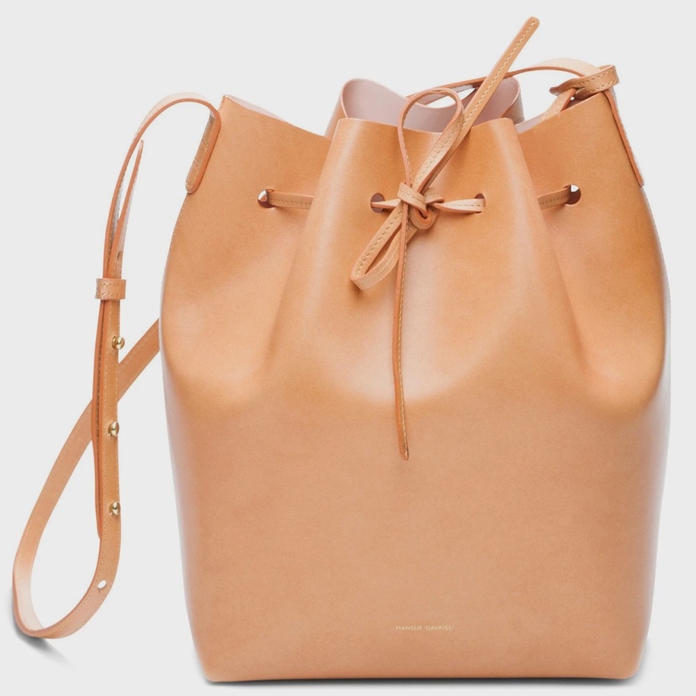 Mansur Gavriel Large Bucket Bag Cammello Rosa